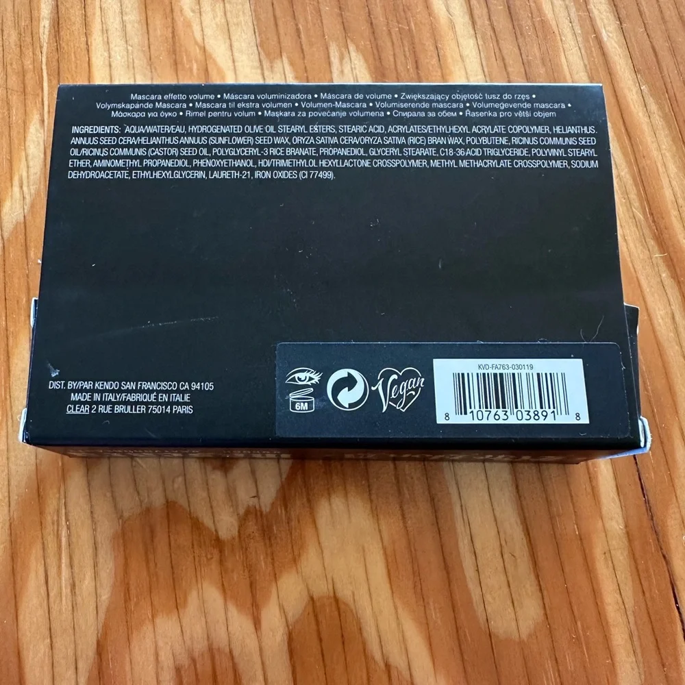 KVD Beauty Mini Mascara- NIB